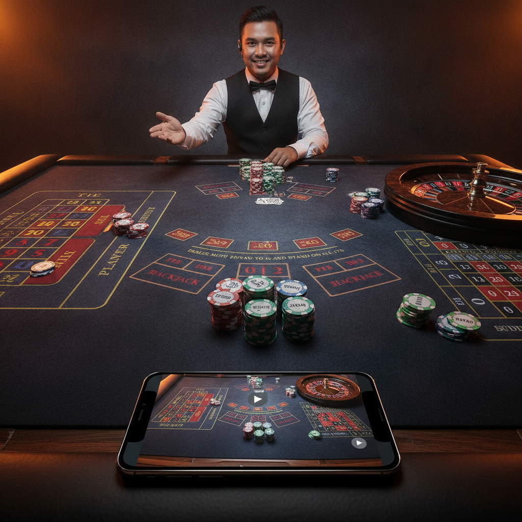 Illustration: Win City Live Dealer Games: How to Play Baccarat, Blackjack and Roulette